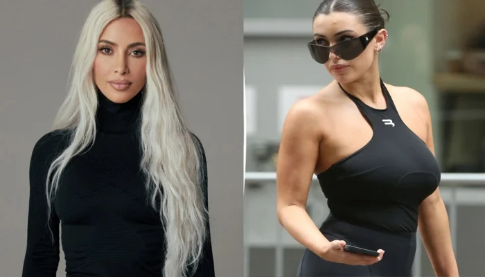 Bianca Censori's stylistic comparison Kardashian